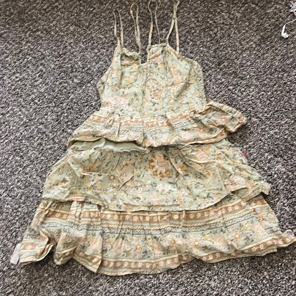 American eagle XS green halter top dress